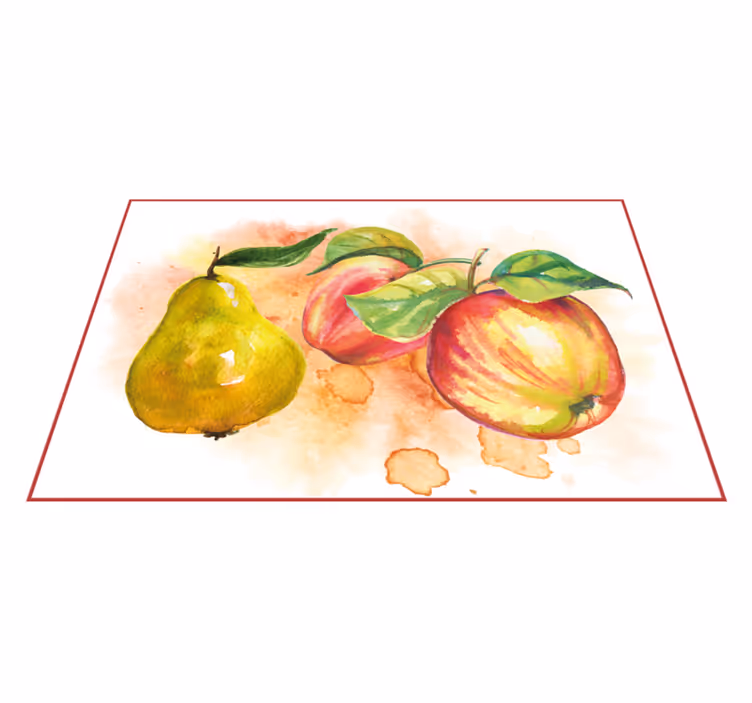 Original placemats fruits watercolor art print - TenStickers