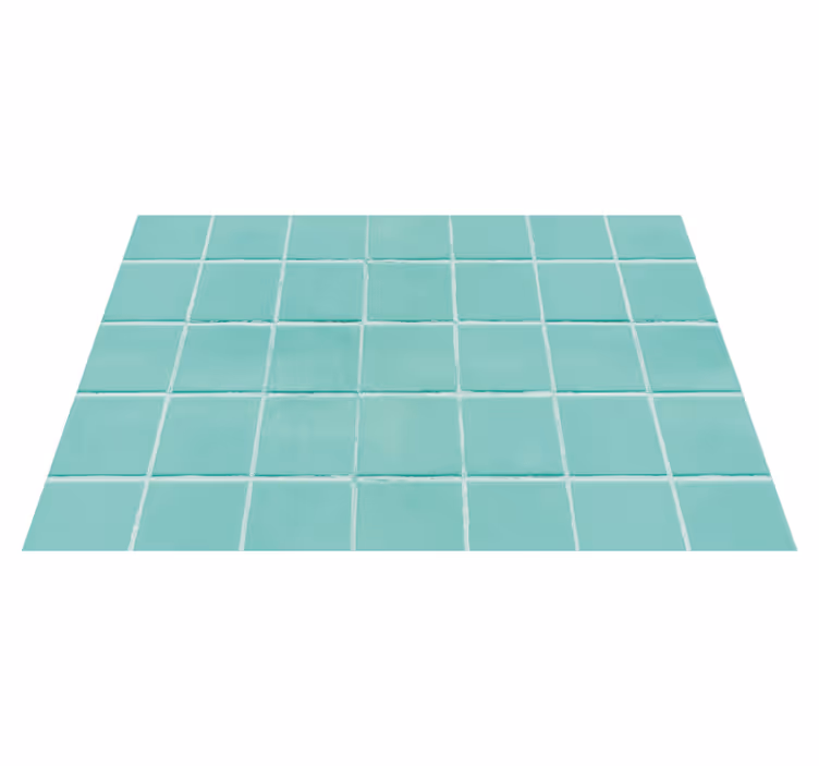 Textured placemats turquoise tiled surface - TenStickers