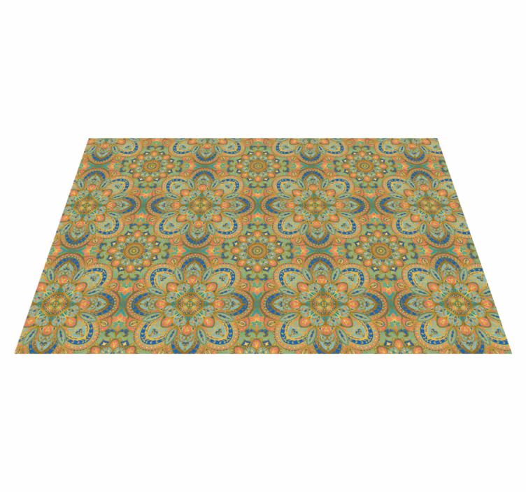 Original placemats elaborate floral design - TenStickers