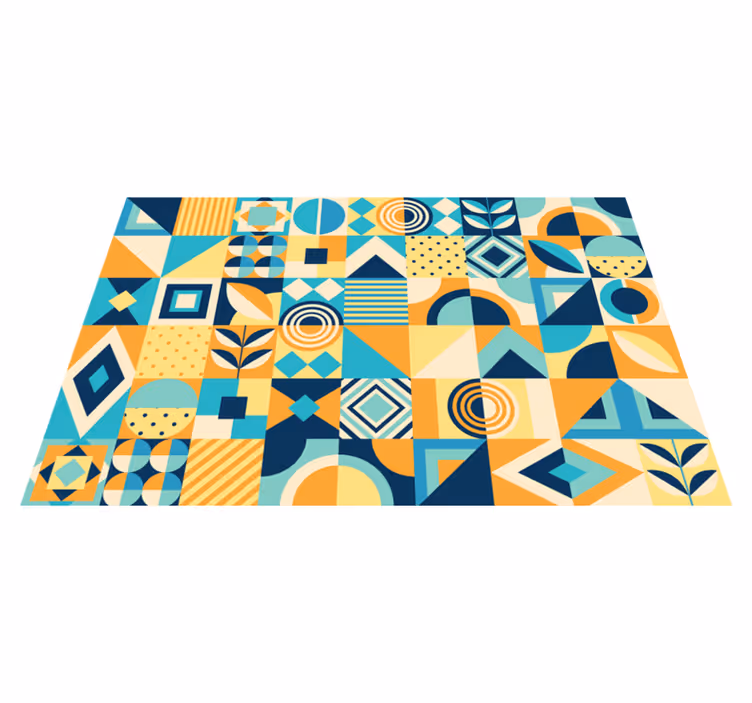 Modern placemats geometric pattern fun - TenStickers