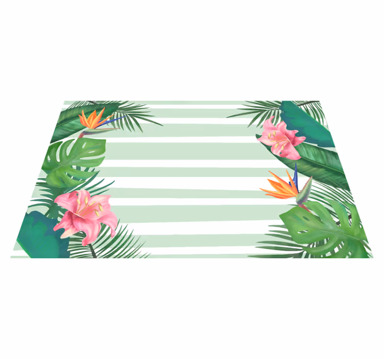 Original placemats tropical leaf design - TenStickers