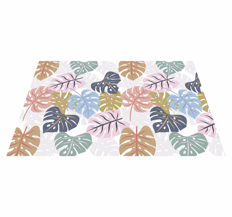 Original placemats tropical leaf design - TenStickers