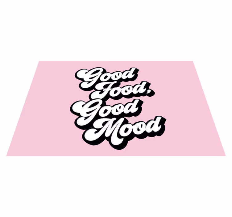 Good food good mood home placemats - TenStickers