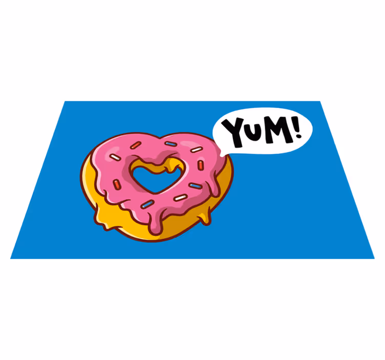 Children placemats heart-shaped snack - TenStickers