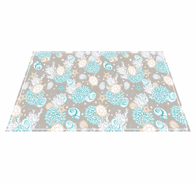 Original placemats with shell pattern design - TenStickers