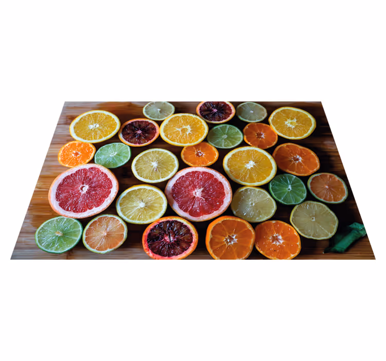 Original placemats citrus fruit design - TenStickers