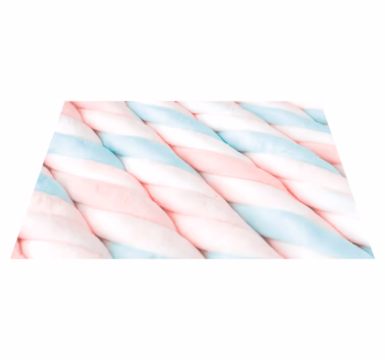 Original placemats twisted cotton candy - TenStickers