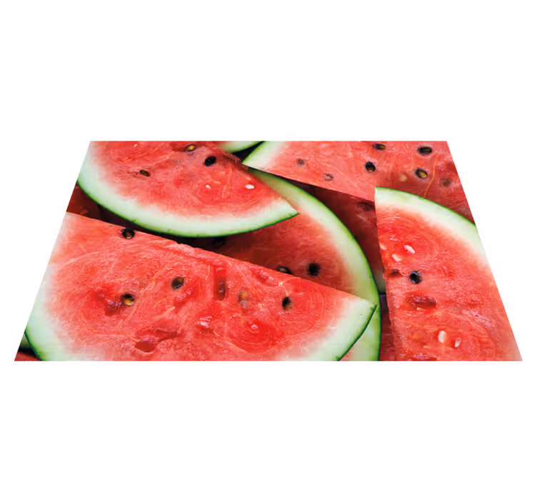 Children placemats sliced watermelon designs - TenStickers