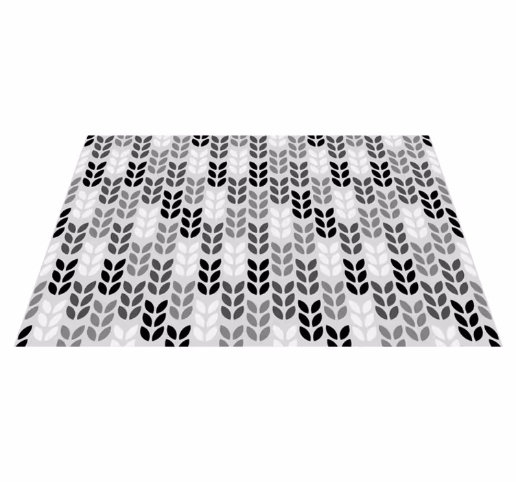 Textured placemats leaf pattern design - TenStickers
