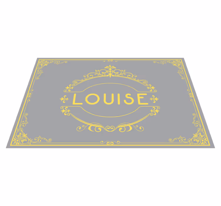 Personalised placemats elegant name showcase - TenStickers