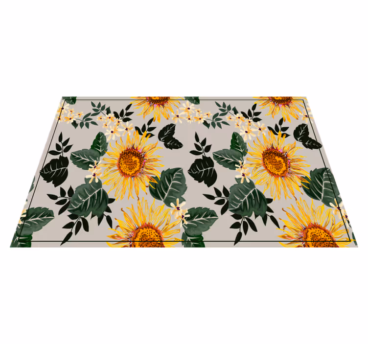Vintage sunflowers elegant placemats - TenStickers