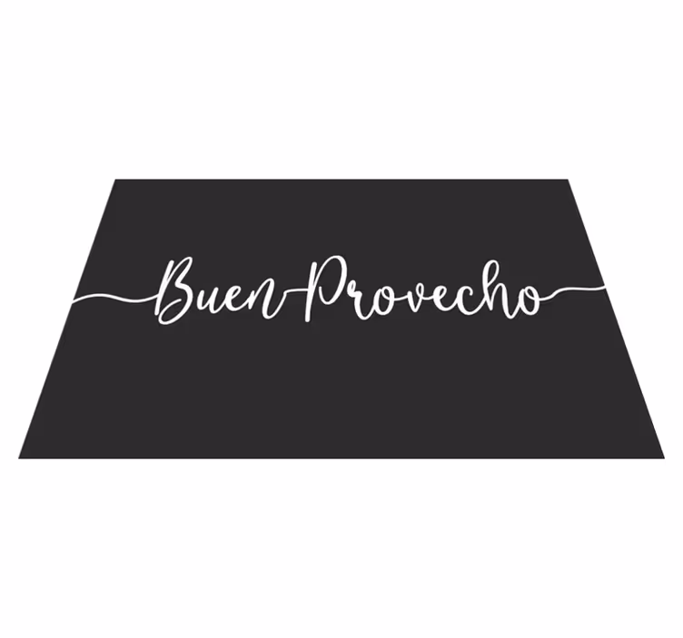 Quote placemats elegant food affirmation - TenStickers