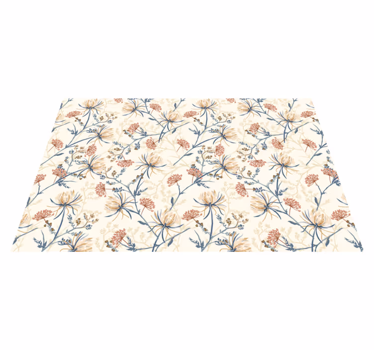 Original placemats floral motif tabletop - TenStickers