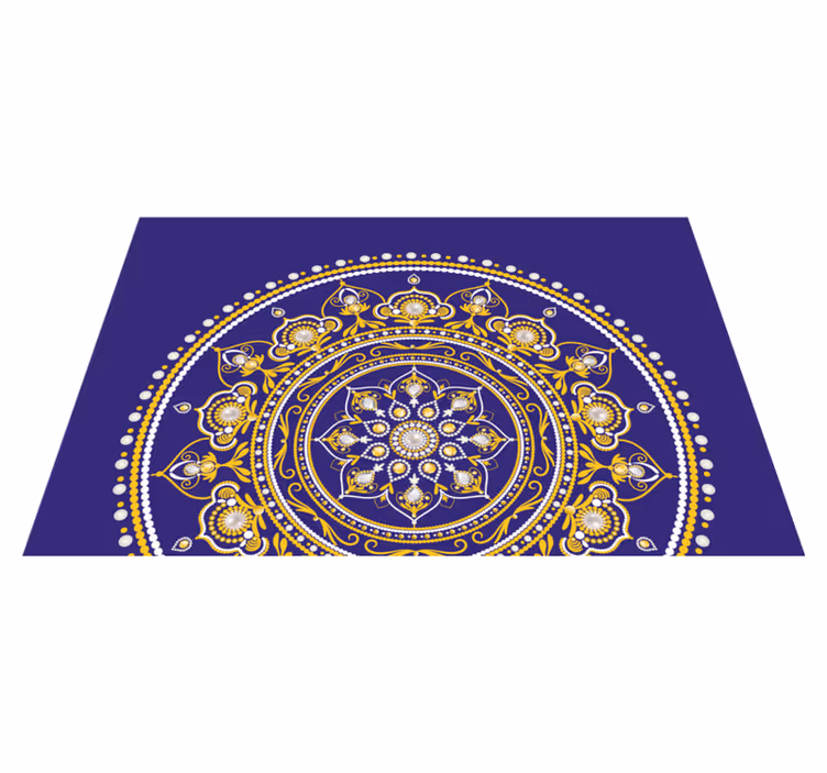 Original placemats intricate golden mandala - TenStickers