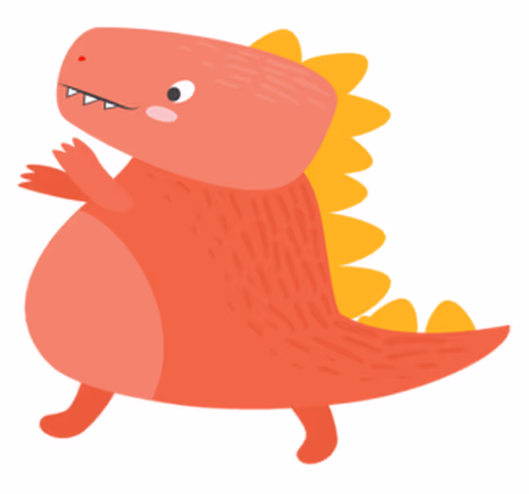 Children placemats cute dinosaur design - TenStickers