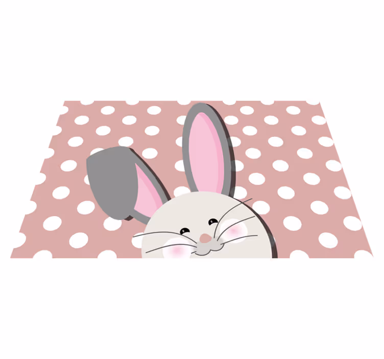 Children placemats cheerful bunny design - TenStickers