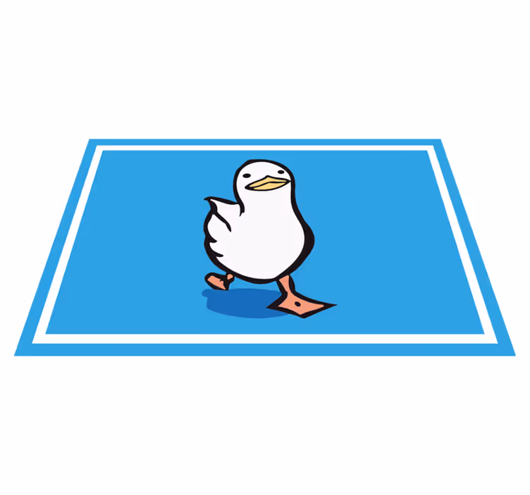 Children placemats cartoon duck character - TenStickers