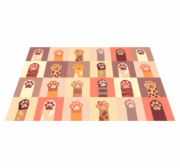 Original placemats paw print design - TenStickers