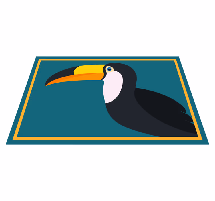 Original placemats stylized toucan head - TenStickers