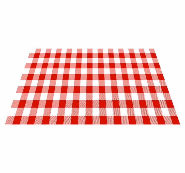 Placements for restaurants traditional checked style - TenStickers