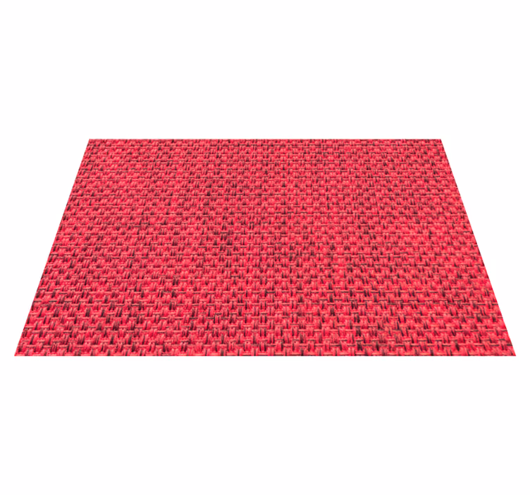 Textured placemat textured red mat - TenStickers