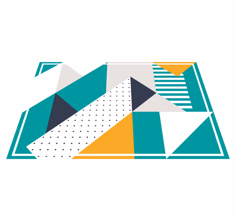 Modern placemats with geometric shapes design - TenStickers