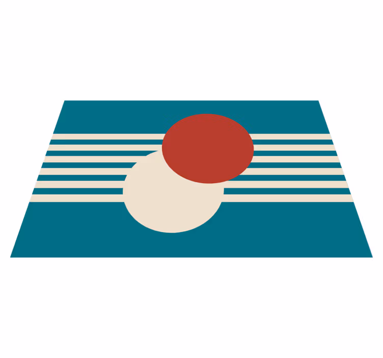 Modern placemats with colorful abstract shapes - TenStickers