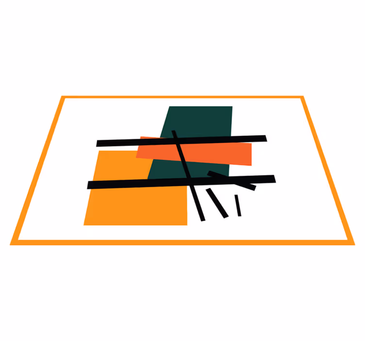 Modern placemats abstract geometric blocks - TenStickers