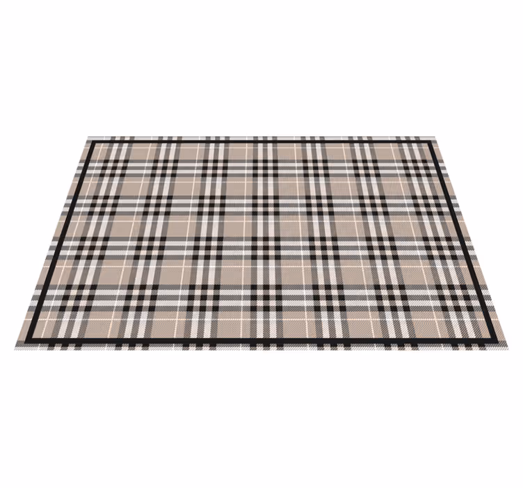 Textured placemats classic plaid design - TenStickers