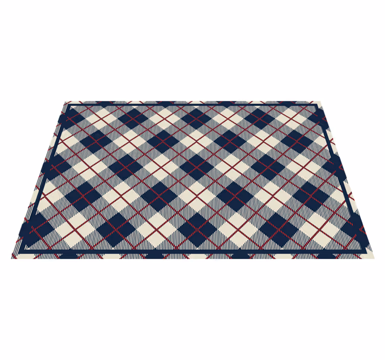 Textured placemats with plaid pattern surface - TenStickers