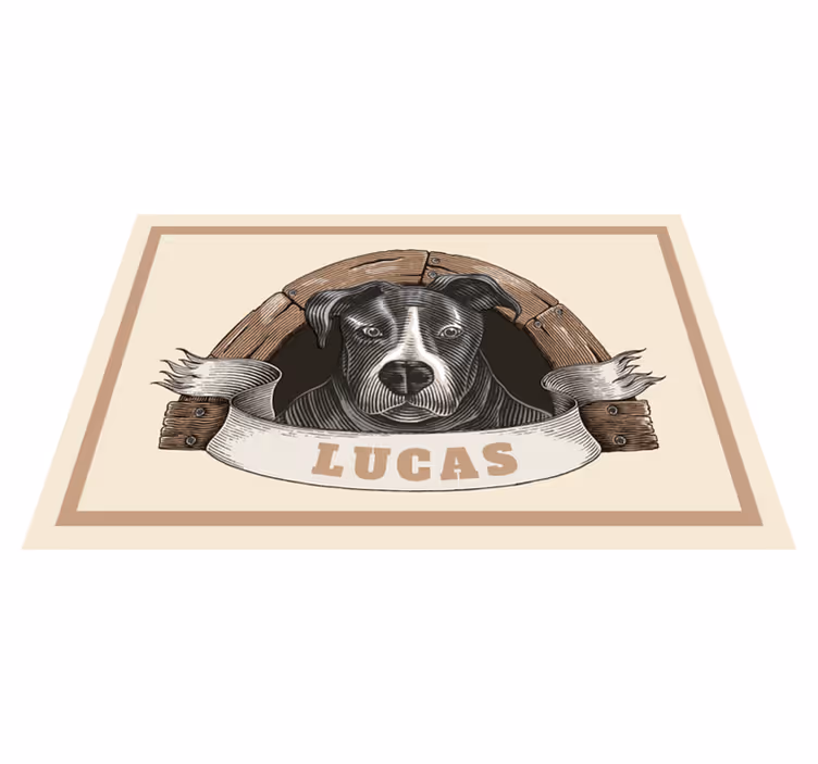 Original placemats dog portrait art design - TenStickers