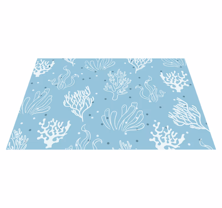Original placemats coral pattern bowl set - TenStickers