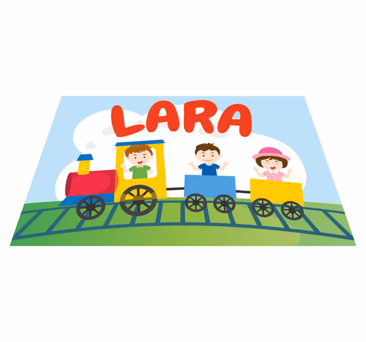 Children placemats train children illustration - TenStickers