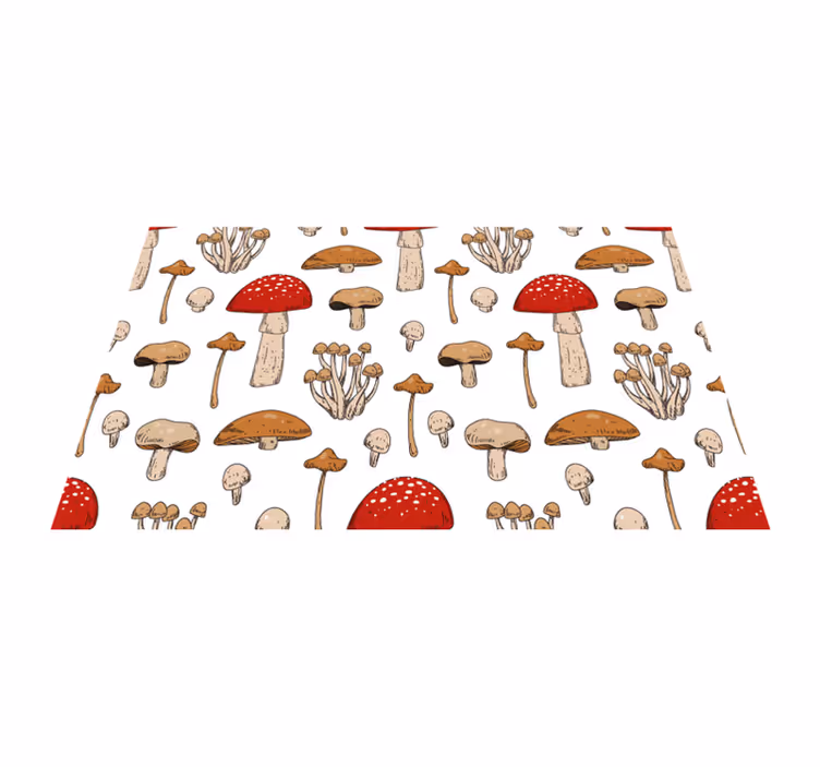 Original placemats mushroom design - TenStickers