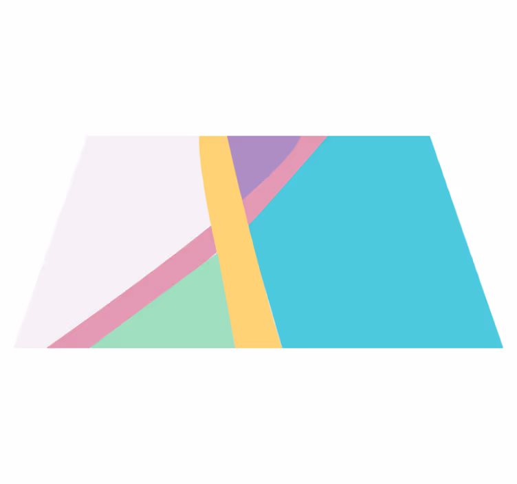 Modern placemats abstract colorful layers - TenStickers