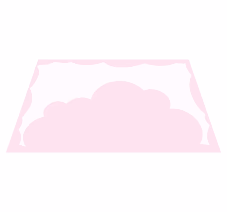 Pink clouds and white sky children placemats - TenStickers