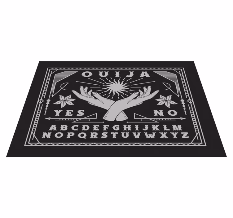 Quote placemats ouija board hands - TenStickers