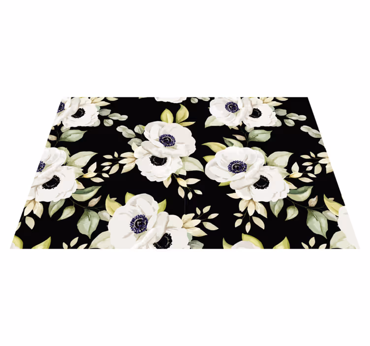 Original placemats floral design table mats - TenStickers