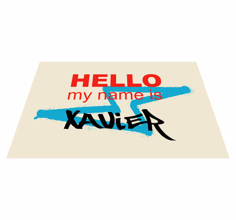 Quote placemats personalized name announcement - TenStickers