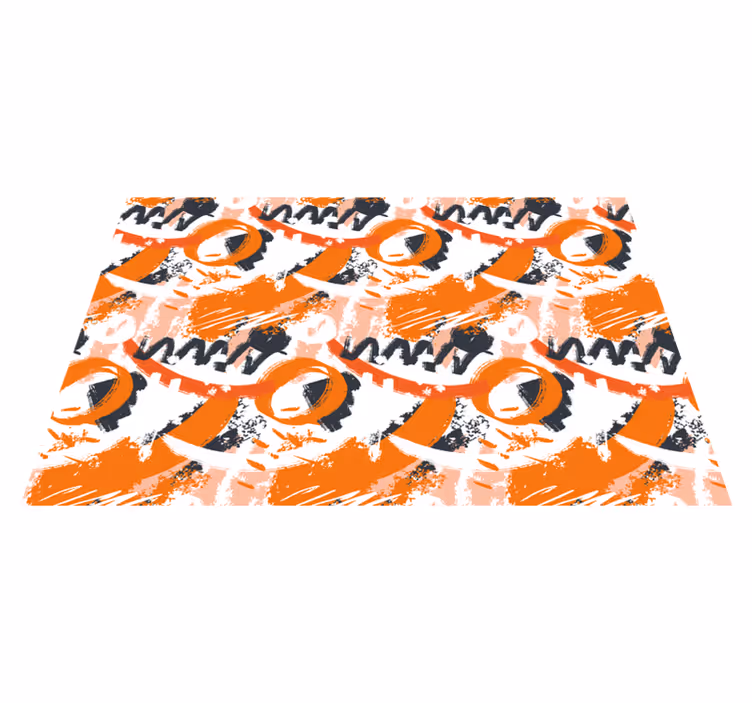 Textured placemats with abstract colorful design - TenStickers