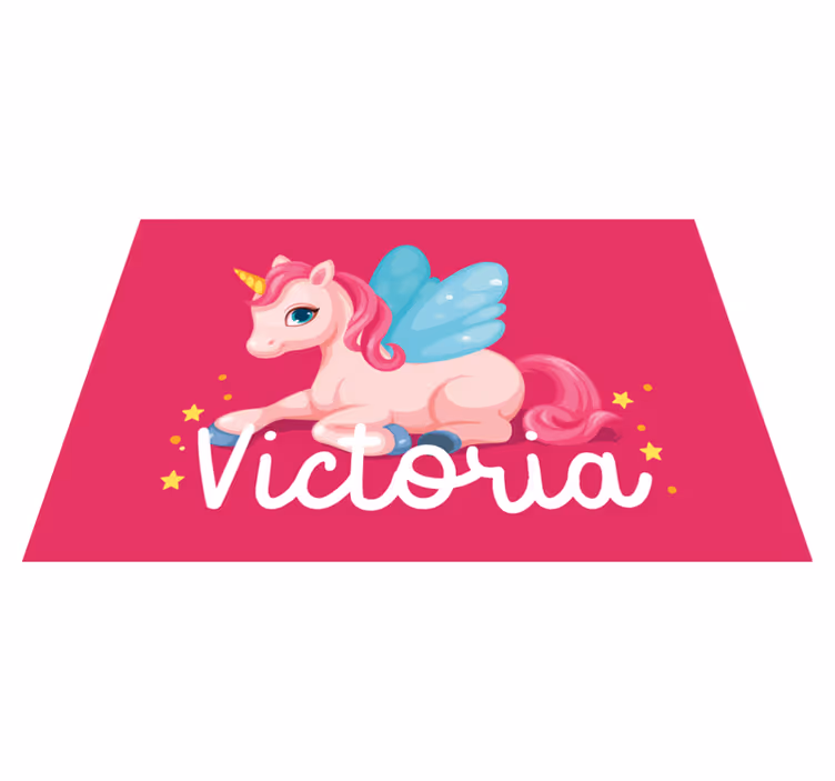 Children placemats whimsical unicorn design - TenStickers