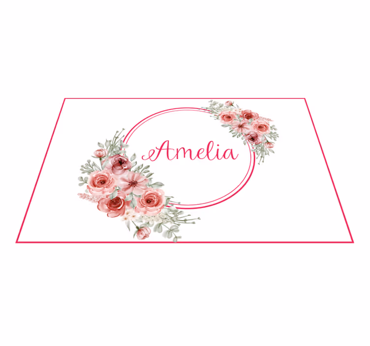 Personalised placemats botanical custom design - TenStickers