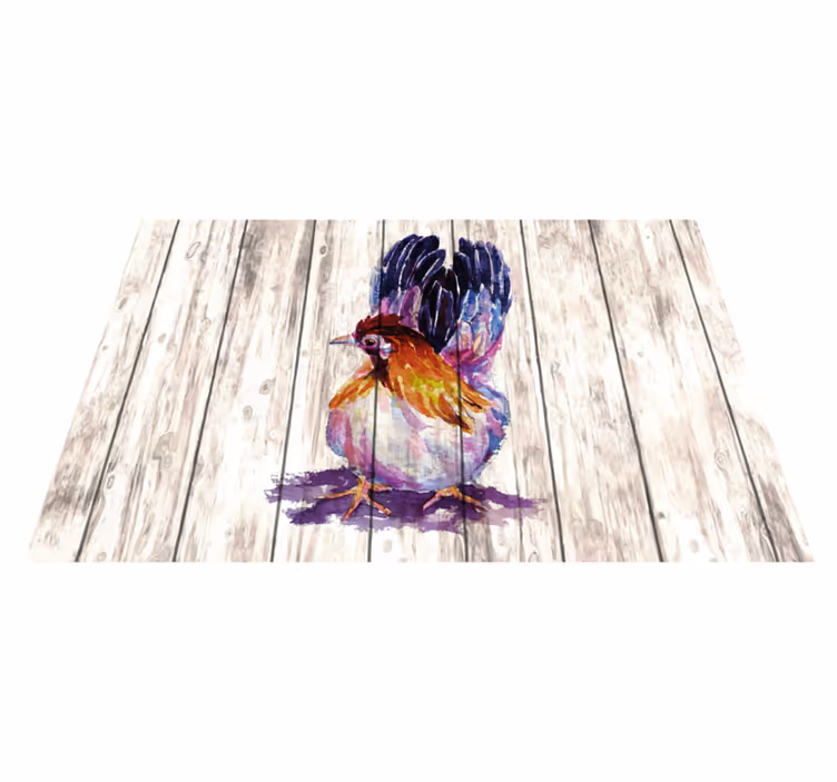 Original placemats colorful bird illustration - TenStickers