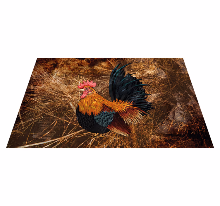 Original placemats vibrant rooster design - TenStickers