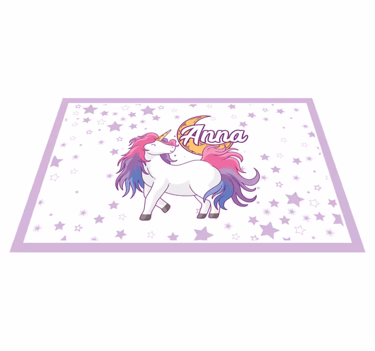 Children placemats unicorns and stars - TenStickers