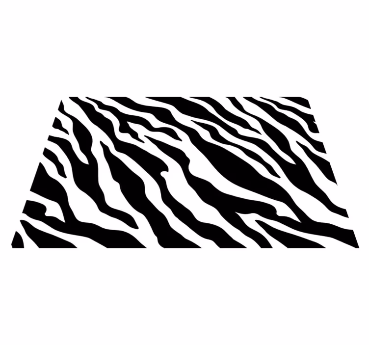 Textured placemats zebra stripe design - TenStickers