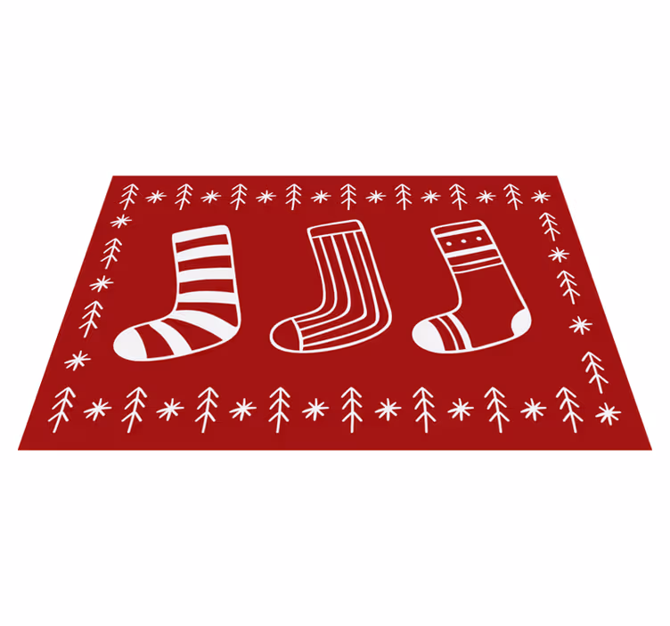 Christmas Ornaments Embroidery placemats - TenStickers