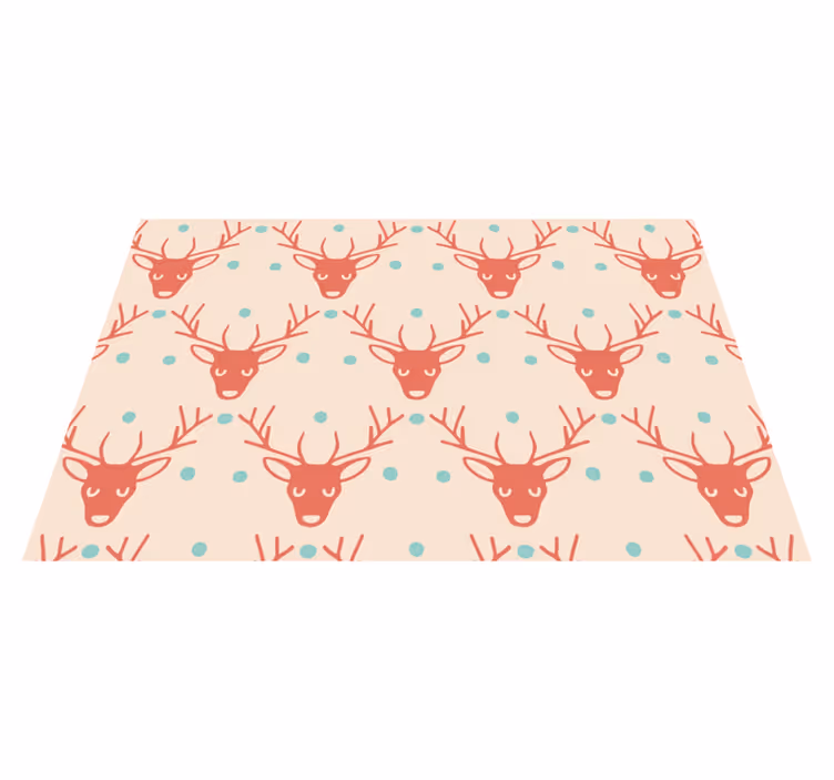 Christmas placemats reindeer design table setting - TenStickers