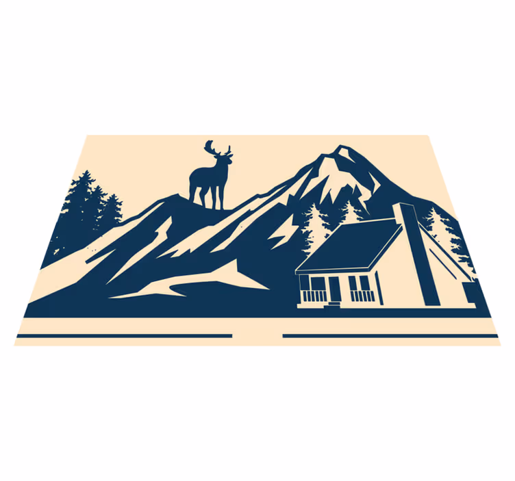 Original placemats grand mountain view - TenStickers