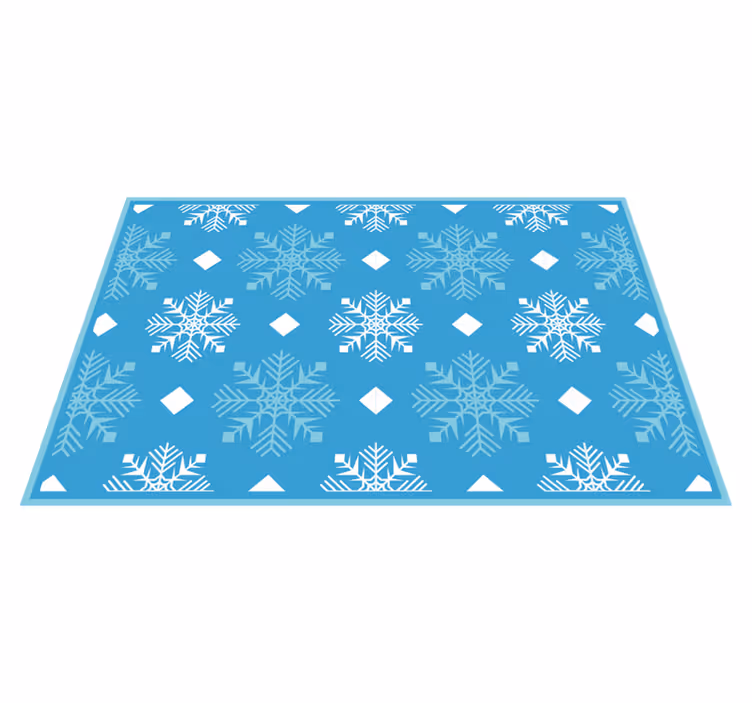 Christmas placemats with snowflake pattern design - TenStickers